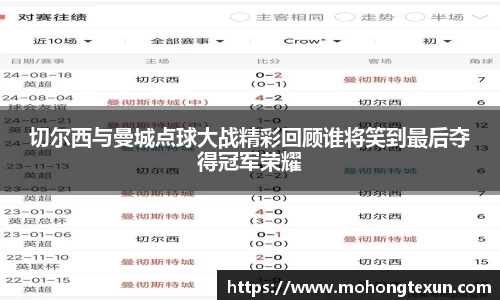 切尔西与曼城点球大战精彩回顾谁将笑到最后夺得冠军荣耀