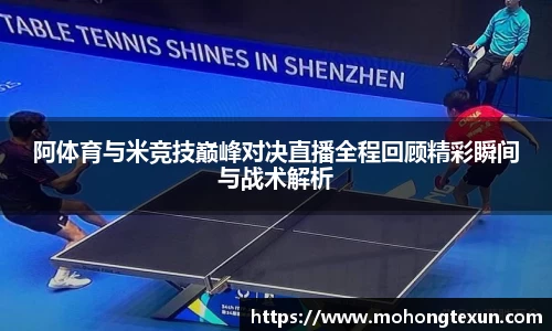 阿体育与米竞技巅峰对决直播全程回顾精彩瞬间与战术解析