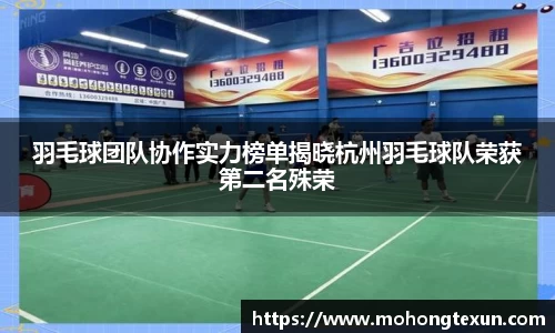羽毛球团队协作实力榜单揭晓杭州羽毛球队荣获第二名殊荣